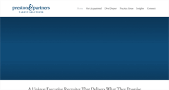 Desktop Screenshot of prestonandpartners.com